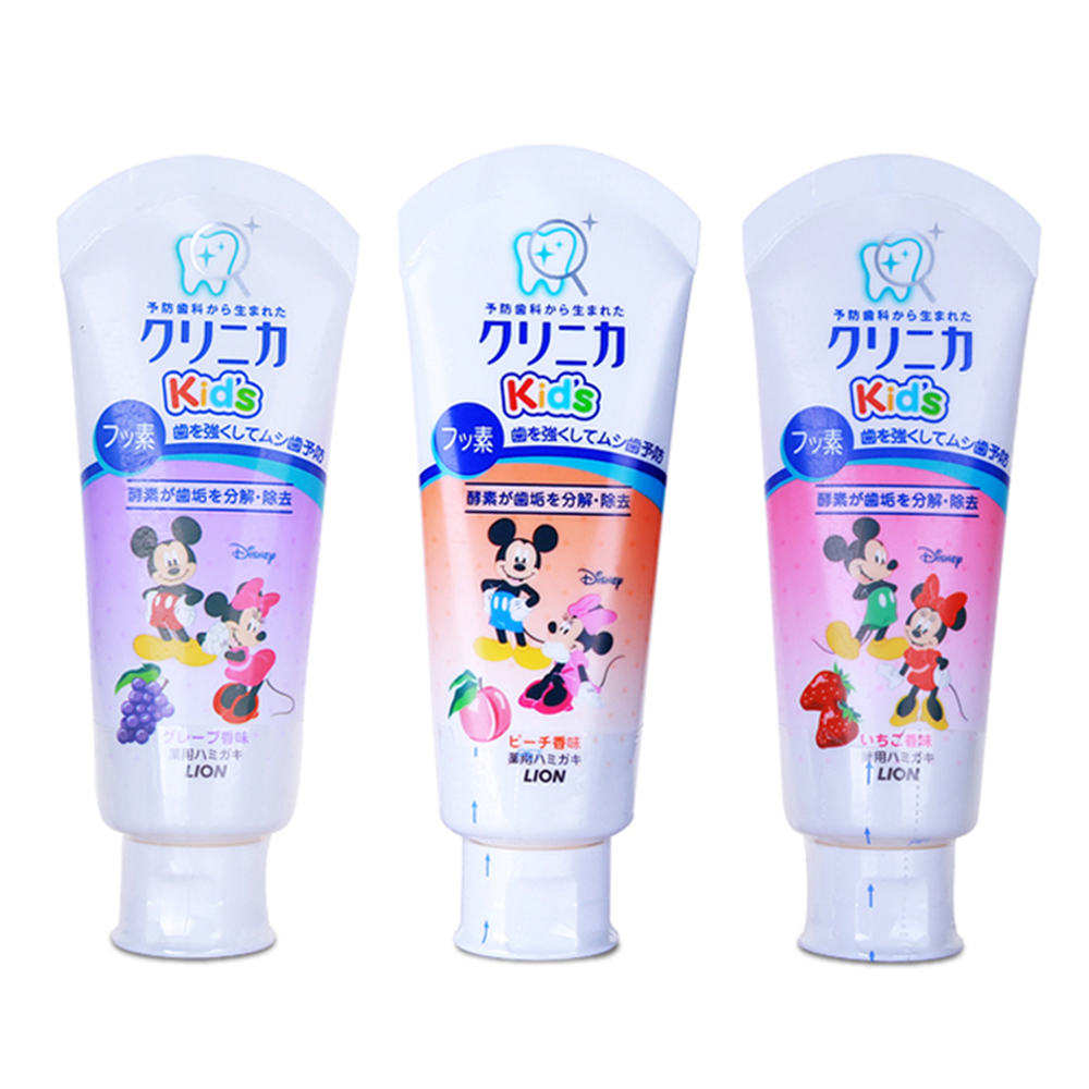 日本狮王disney儿童宝宝牙膏60g
